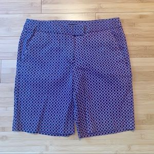 Willi Smith Patterned Bermuda Shorts | Size 6